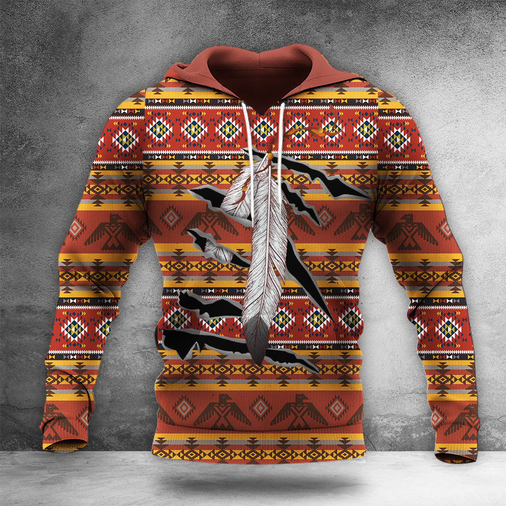 Every Child Matters Feather Native Canadian Hoodie – Earthfurever.com