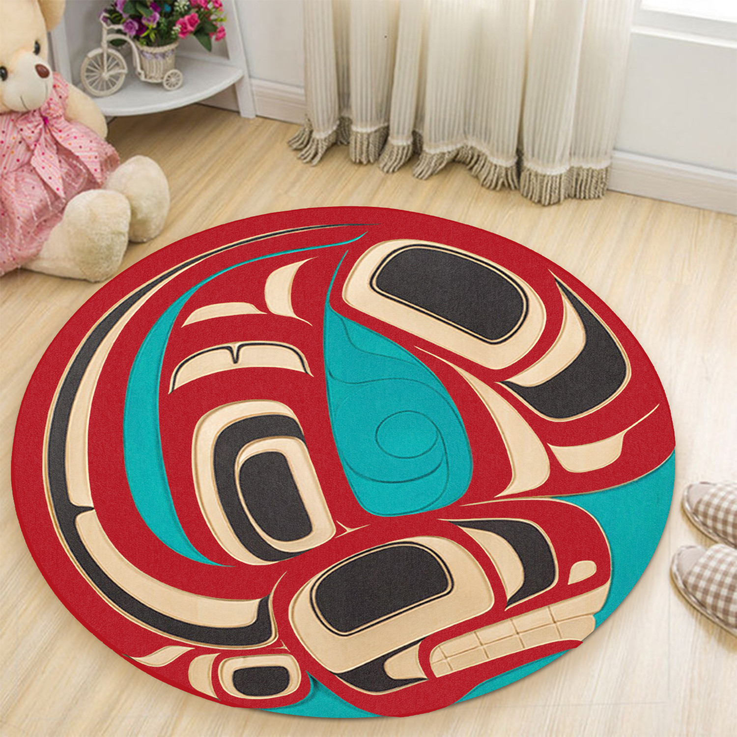 Northwest Coast Rug Native American Rugs For Living Room Home Decoration-1