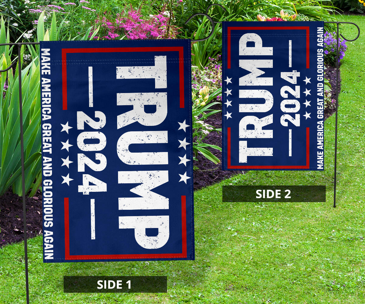 Trump 2024 Flag Make America Great And Glorious Again MAGAGA Trump