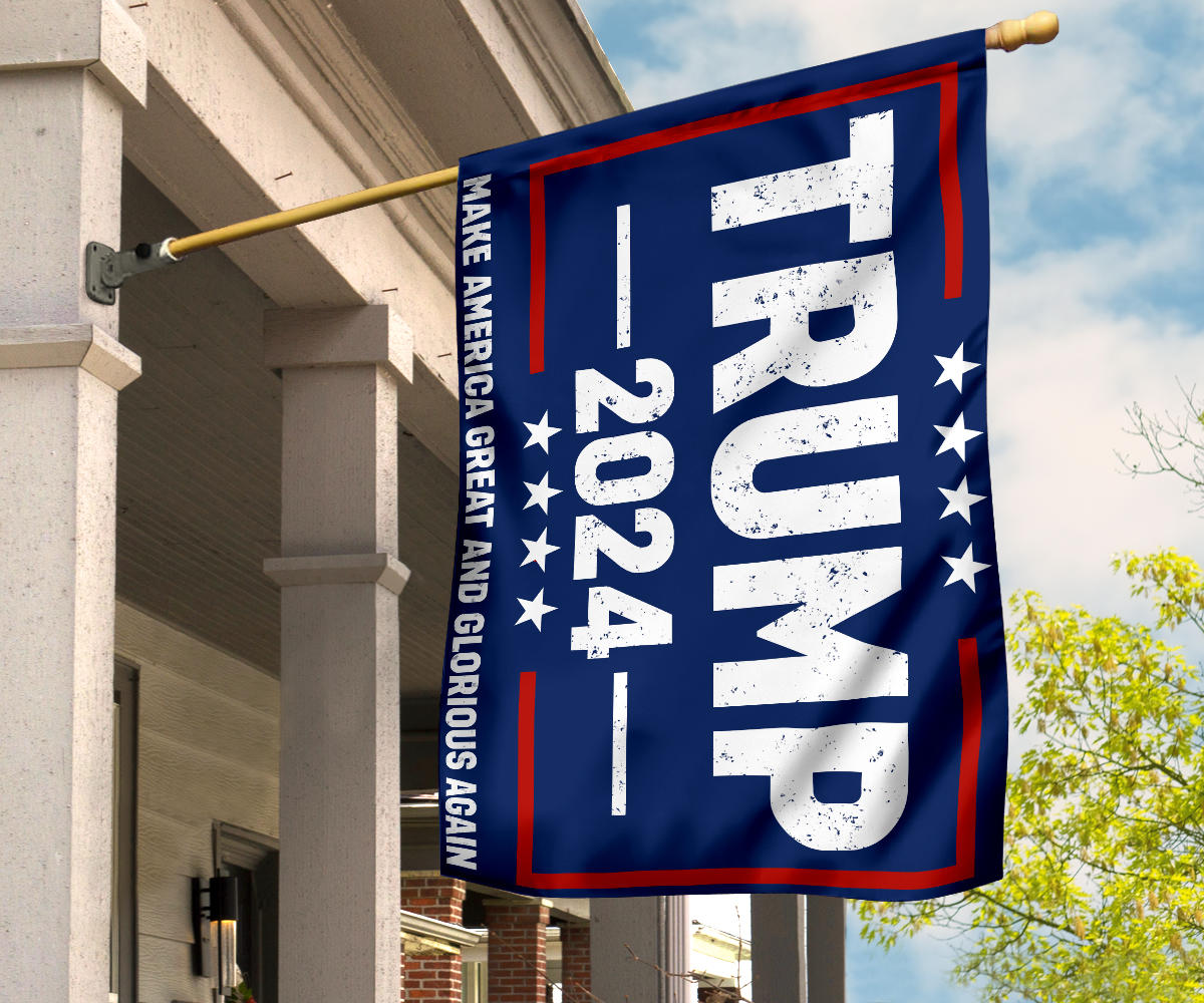 Trump 2024 Flag Make America Great And Glorious Again MAGAGA Trump ...