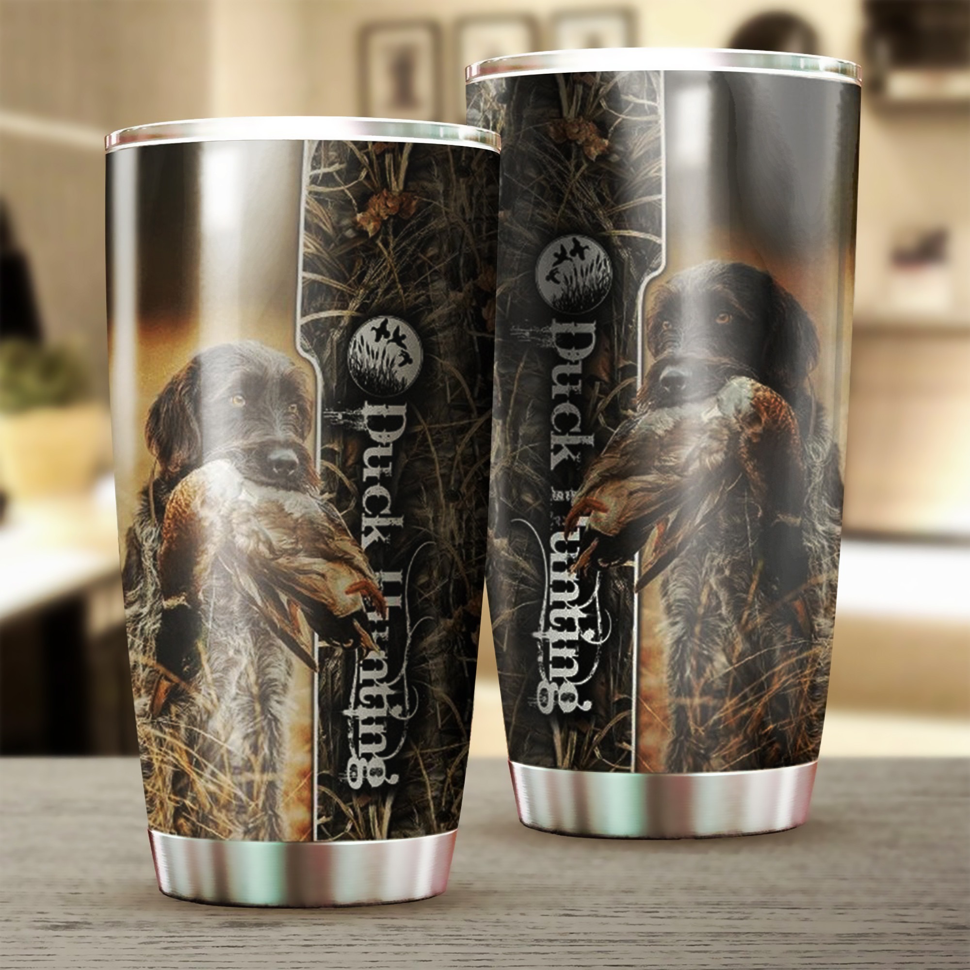Spaniel Dog Wrap Duck Hunting Tumbler Best Duck Hunting Gift Ideas-1